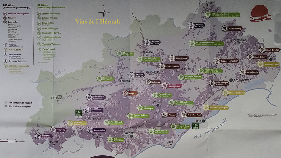 carte office de tourisme: Les vins de l'Hérault